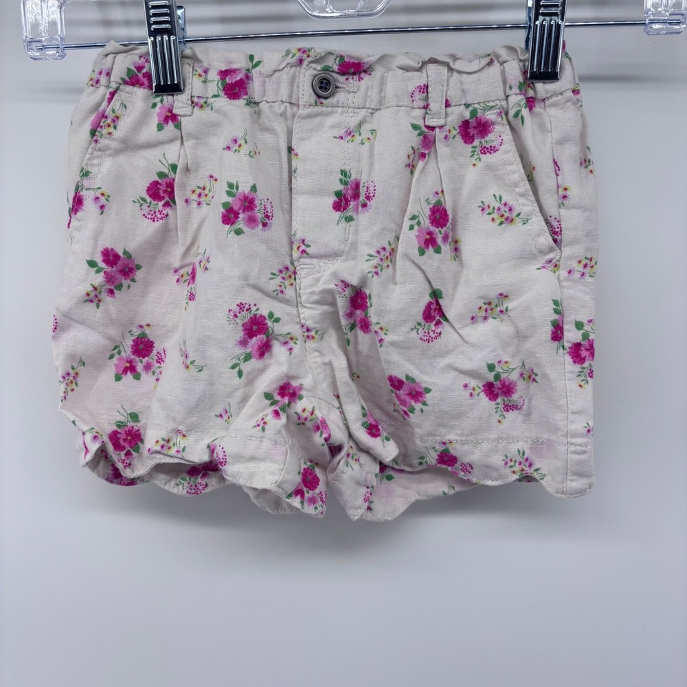 Baby Gap‎ Floral Print Shorts Girls 6 Years Toddler Elastic Waist Casual